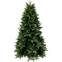 Albero di Natale Altezza 210 cm Ø130 cm Verde PE PVC Rami Realistici