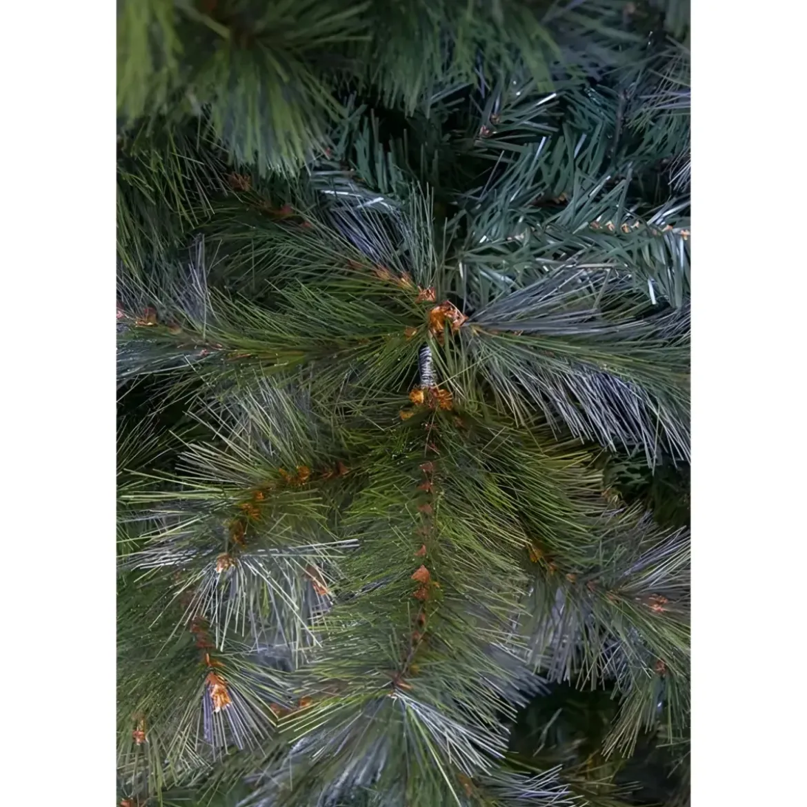 Albero di Natale Alto 210 cm Folto Verde Base 145 cm Rami Realistici
