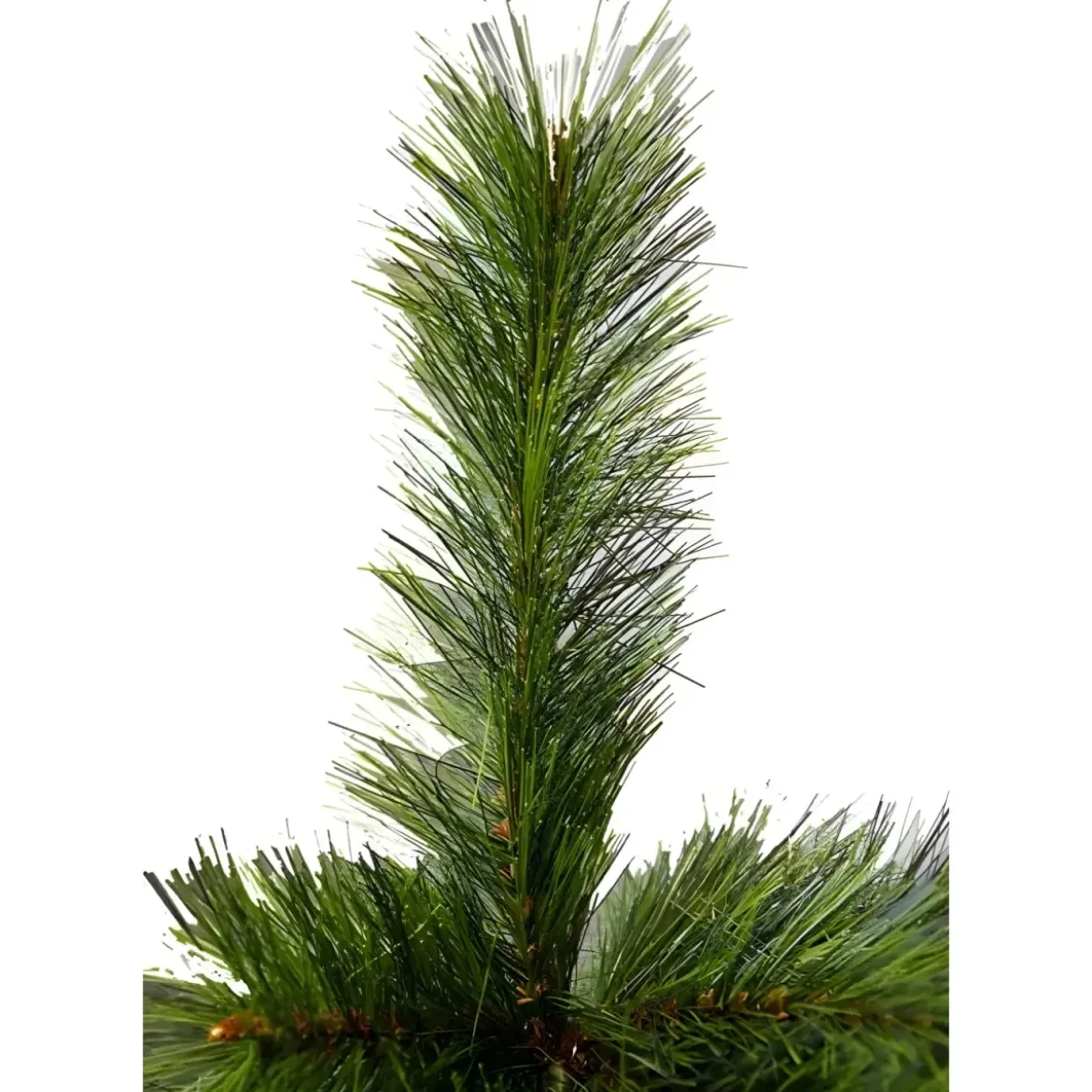 Albero di Natale Alto 210 cm Folto Verde Base 145 cm Rami Realistici