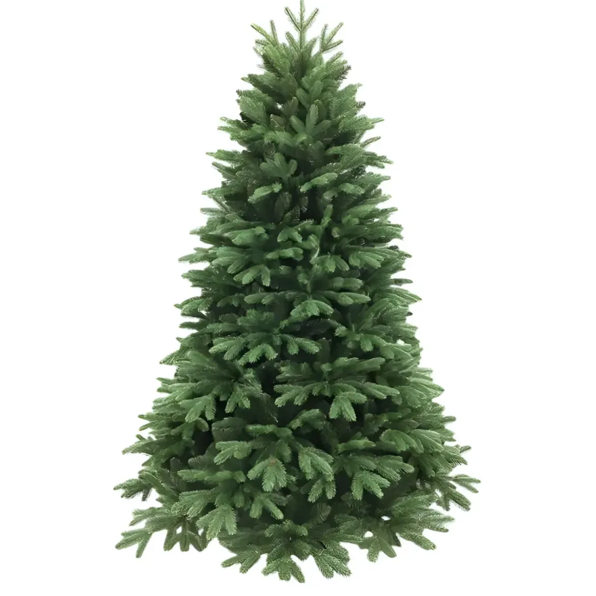 Albero di Natale Alto 150 cm Verde Effetto Realistico in PE PVC