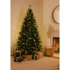 Albero di Natale 210 cm in PVC con Rami Folto e Realistico da Montare