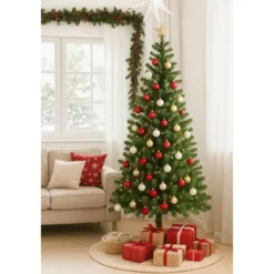 Albero di Natale con Rami Folti 150 cm in PVC Abete Realistico