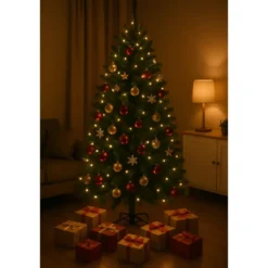 Albero di Natale con Rami Folti 150 cm in PVC Abete Realistico