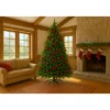 Albero di Natale Folto in PVC Verde 210 cm Realistico con Base a Croce