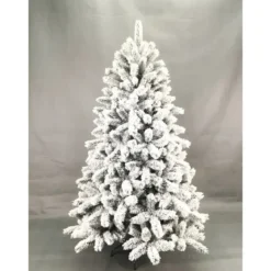 Albero di Natale Innevato Altezza 240 cm Artificiale Rami in PVC