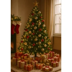 Albero di Natale Pino Verde Folto Alto 180 cm Realistico