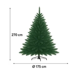 Albero di Natale Pino Verde Folto Alto 270 cm Realistico