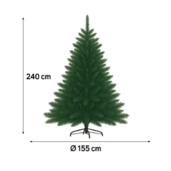 Albero di Natale Pino Verde Folto Alto 240 cm Realistico