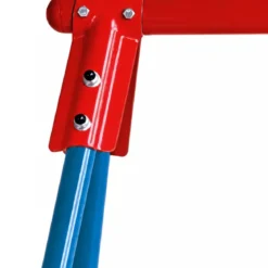 Altalena da Giardino per Bambini Acciaio Blu Rosso Seduta Tavoletta