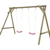 Altalena in Legno per Bambini 2 Posti Pino Impregnato da Giardino
