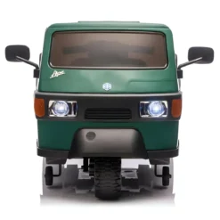 Ape Car Piaggio Elettrica per Bambini Verde con Ruote EVA e Telecomando