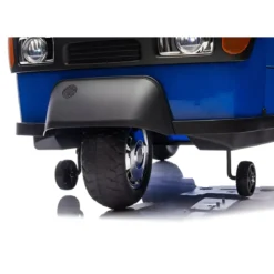 Ape Car Piaggio Elettrica per Bambini Blu con Ruote EVA e Telecomando