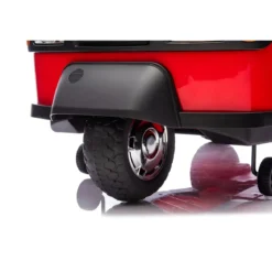 Ape Car Piaggio Elettrica per Bambini Rosso con Ruote EVA e Telecomando