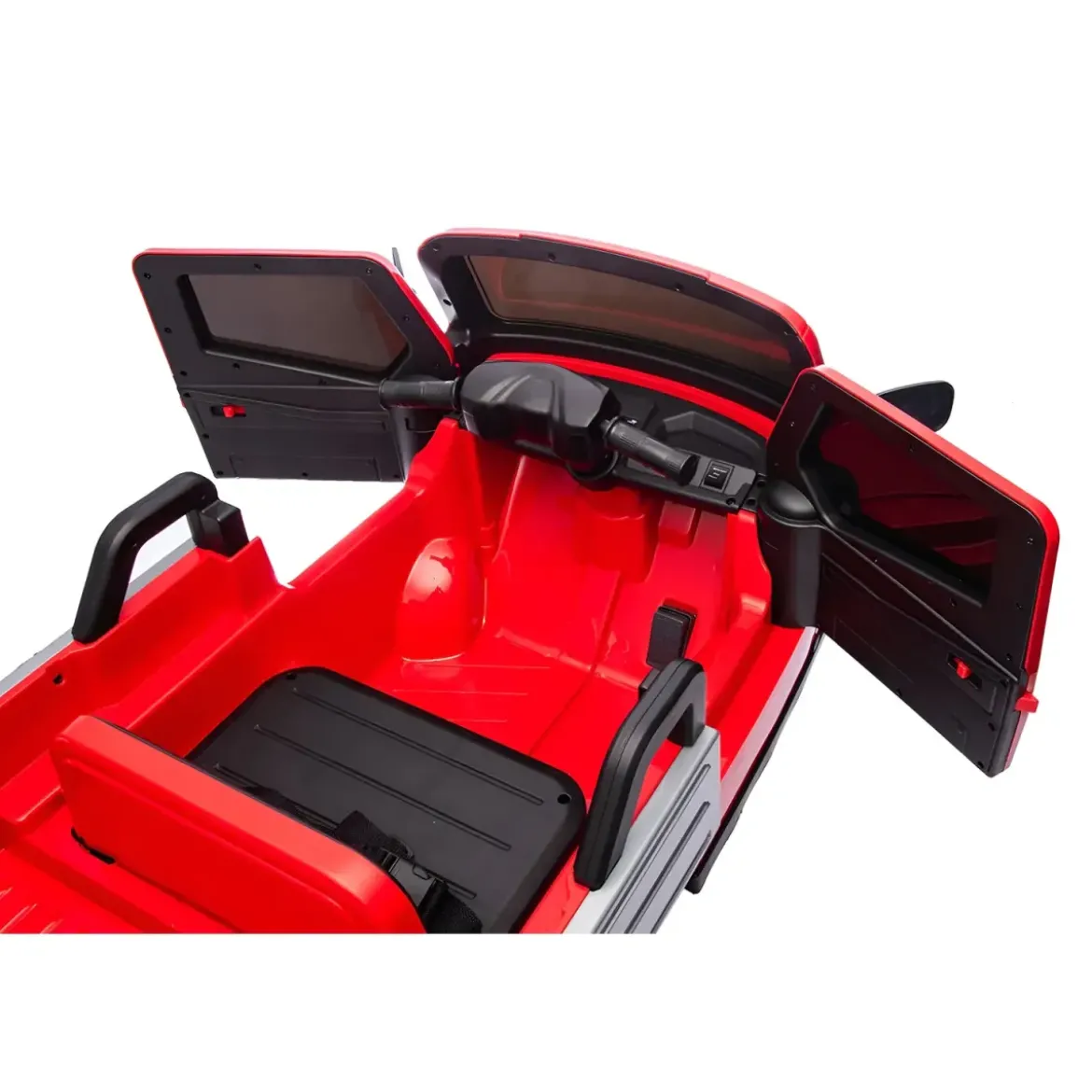 Ape Car Piaggio Elettrica per Bambini Rosso con Ruote EVA e Telecomando