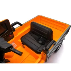 Ape Car Piaggio Elettrica per Bambini Arancione Ruote EVA e Telecomando