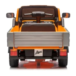 Ape Car Piaggio Elettrica per Bambini Arancione Ruote EVA e Telecomando