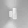Applique a Muro Doppia Emissione Faretto Bianco a Parete da Esterno