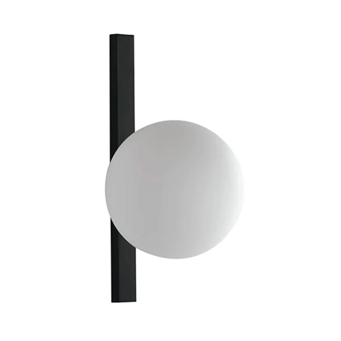 Applique a Muro Punto Luce Elegante Lampada da Parete in Metallo Nero