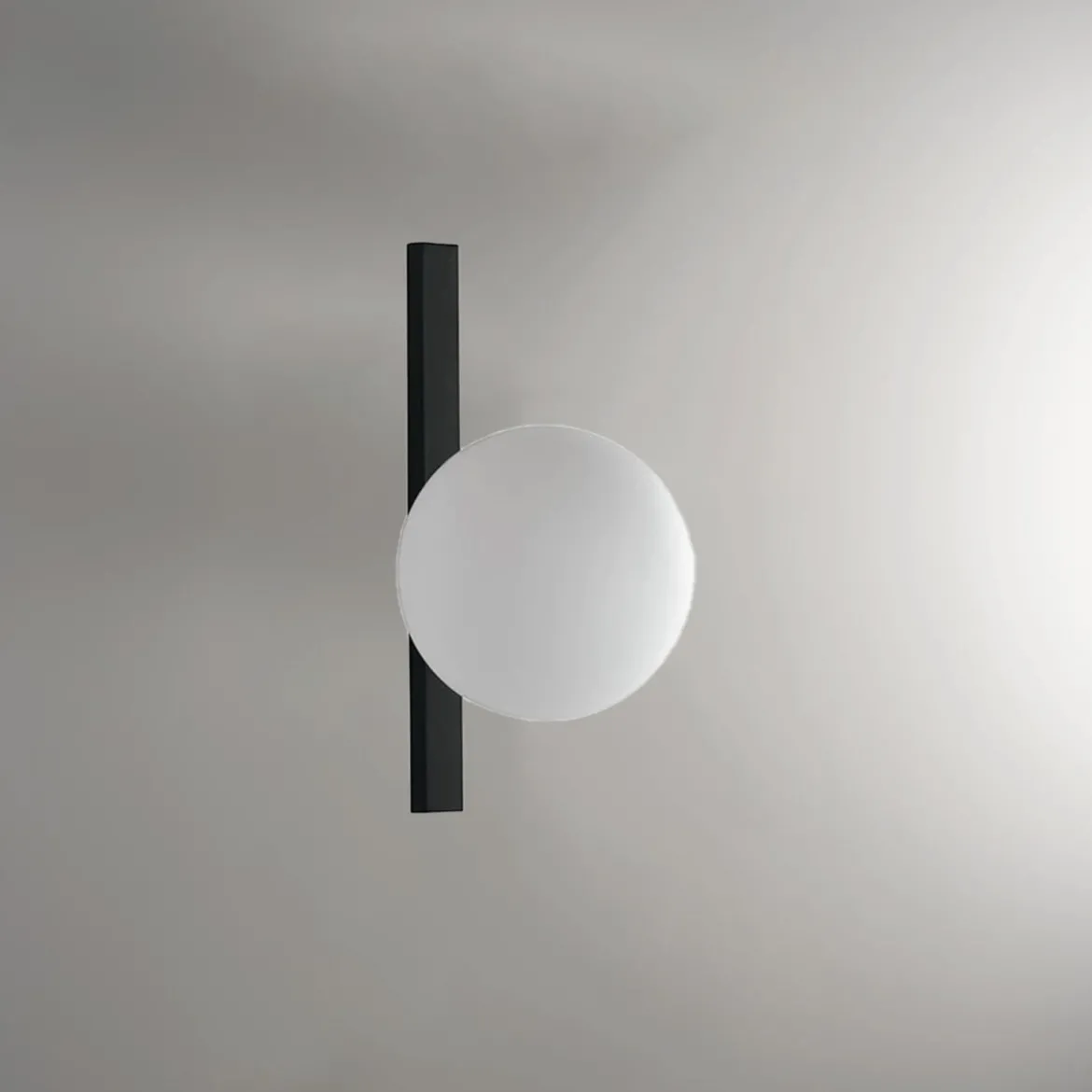 Applique a Muro Punto Luce Elegante Lampada da Parete in Metallo Nero