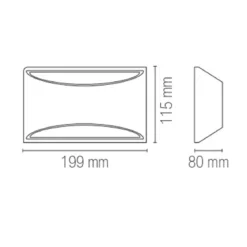 Applique a Muro Verniciabile in Gesso Bianco Lampada da Parete Interno