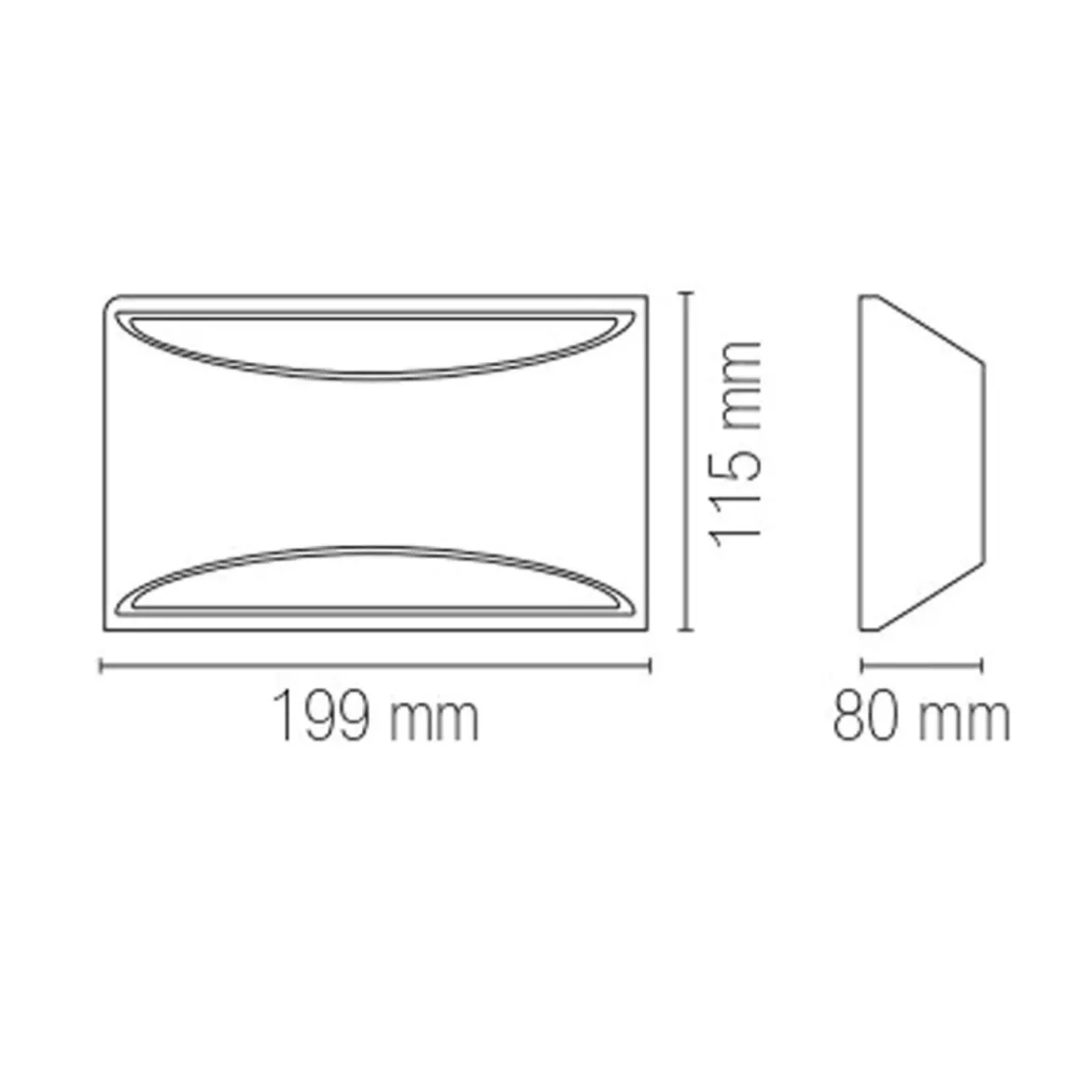 Applique a Muro Verniciabile in Gesso Bianco Lampada da Parete Interno