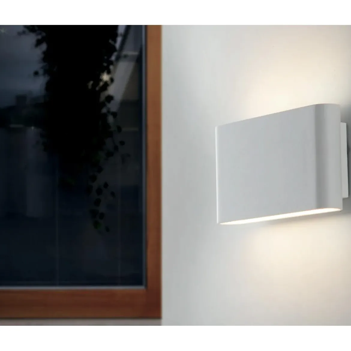 Applique a Parete a Led in Alluminio Bianco Luce da Muro da Esterno