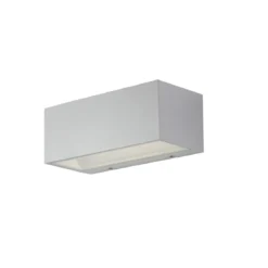 Applique a Parete Bianca Intec in Alluminio Luce da Muro da Esterno