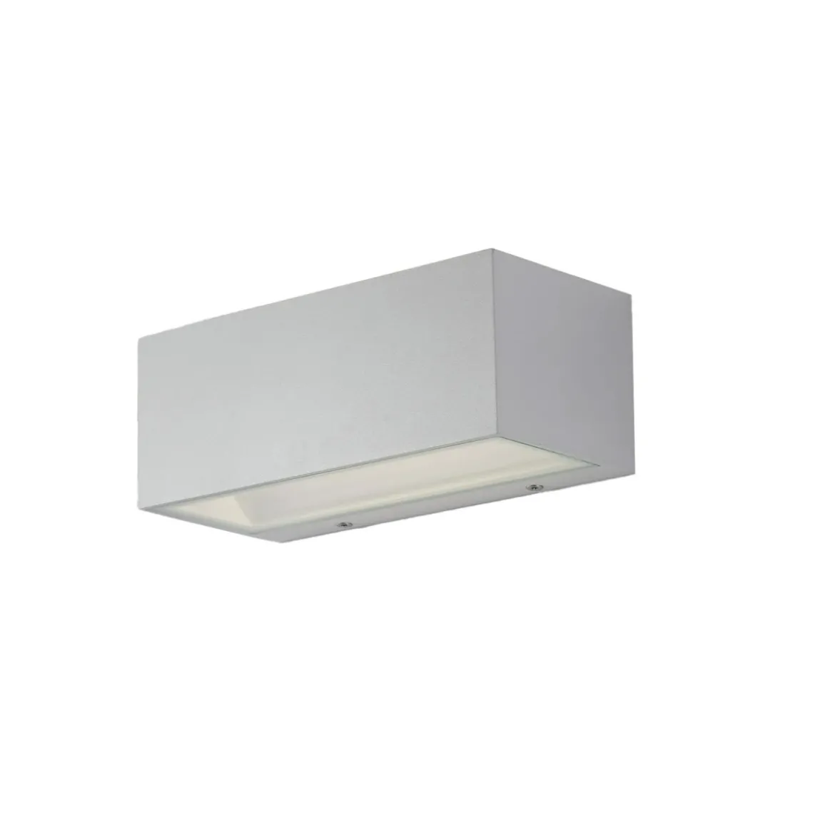 Applique a Parete Bianca Intec in Alluminio Luce da Muro da Esterno