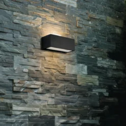Applique a Parete da Esterno Intec in Alluminio Antracite Luce da Muro