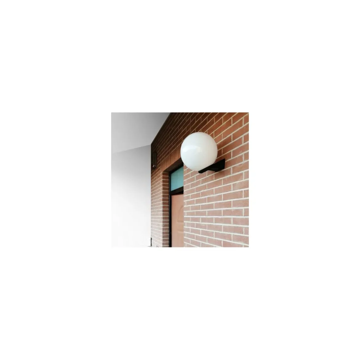 2 Applique a Sfera da Muro da Esterno 25 cm Opaca