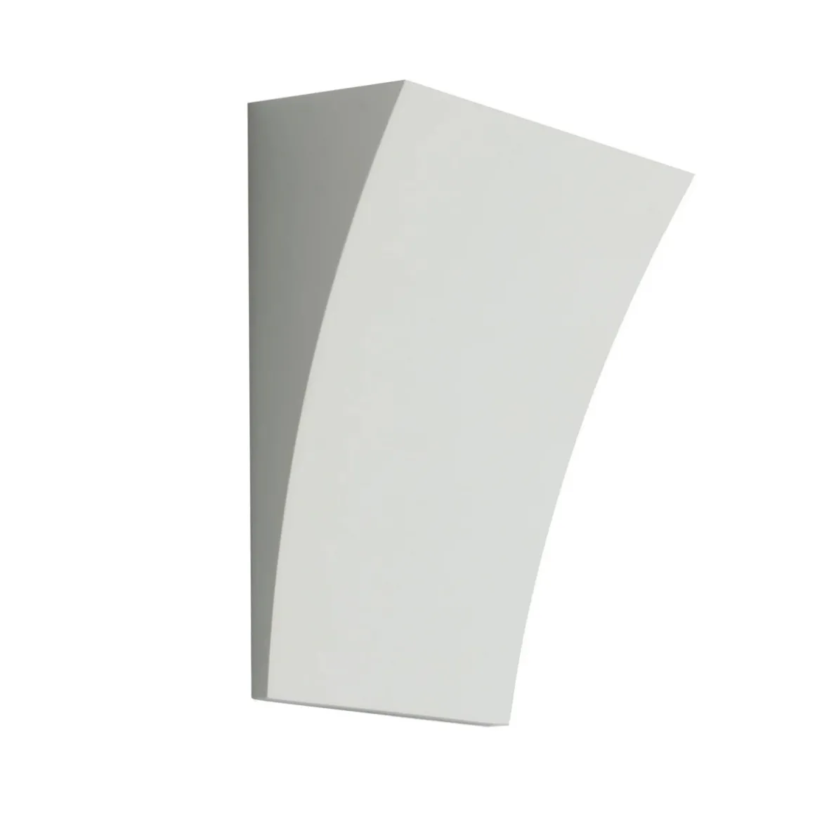 Applique da Interno Lampada Bianca Verniciabile Luce da Parete Intec