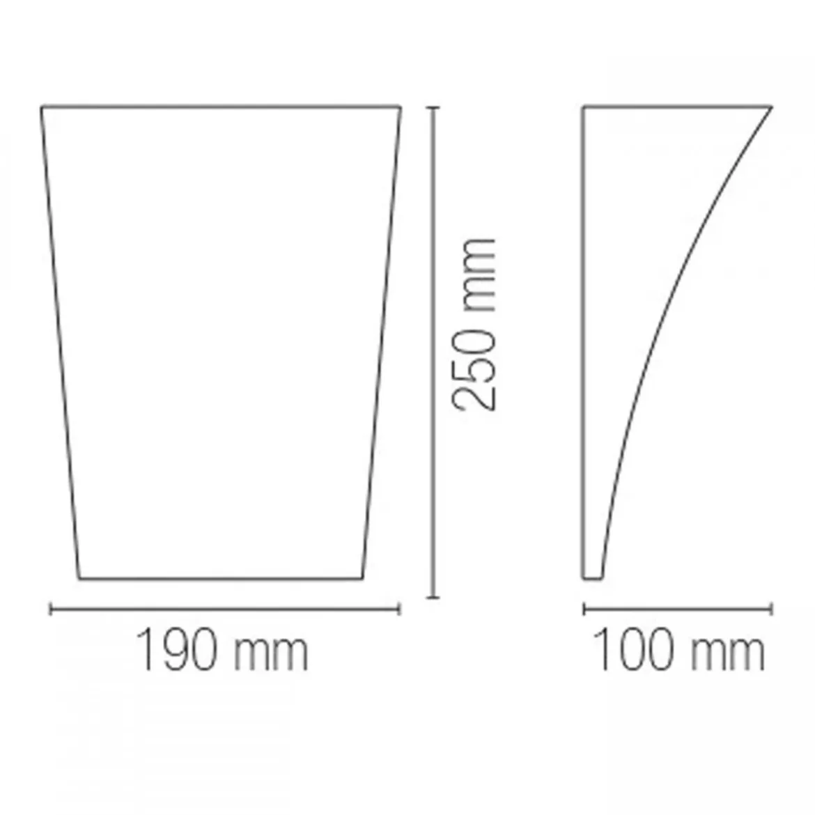 Applique da Interno Lampada Bianca Verniciabile Luce da Parete Intec