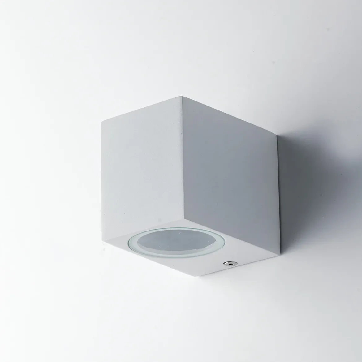 Applique Faretto a Parete da Esterno in Alluminio Bianco un Punto Luce