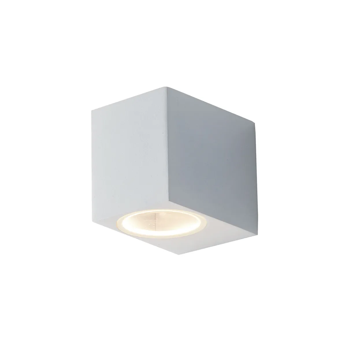 Applique Faretto a Parete da Esterno in Alluminio Bianco un Punto Luce
