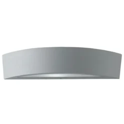 Applique in Alluminio Argento da Esterno Intec Faretto per Giardino