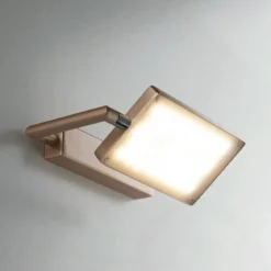 Applique Oro da Interno Regolabile a LED Lampada Orientabile a Muro Intec