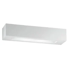 Applique Rettangolare Luce da Parete Intec Lampada a Muro Verniciabile