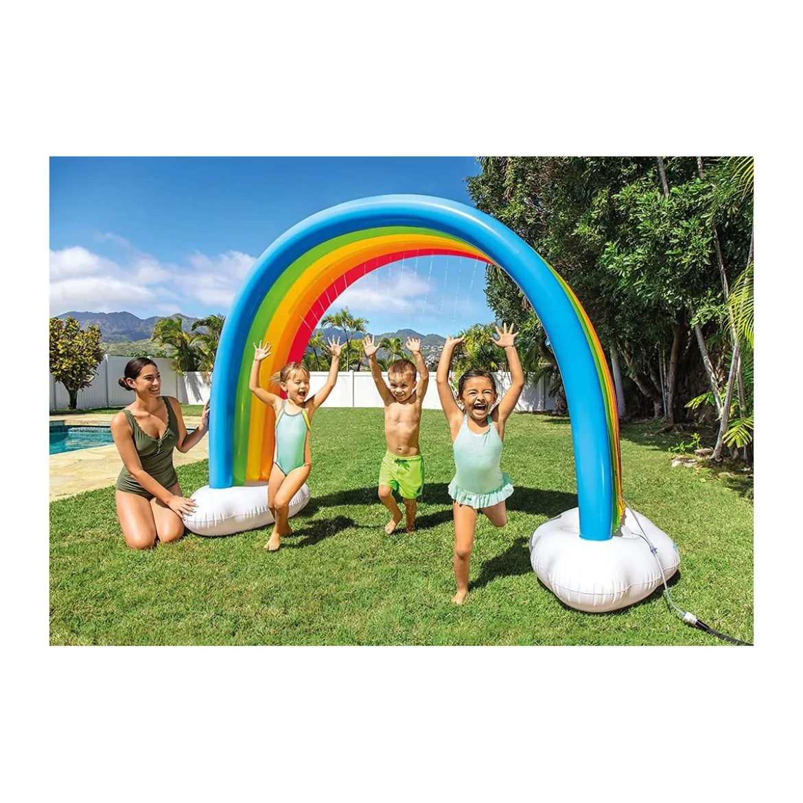 Arco Gonfiabile Intex Gioco per Bambini Acqua da Giardino Doccia Esterno Festa