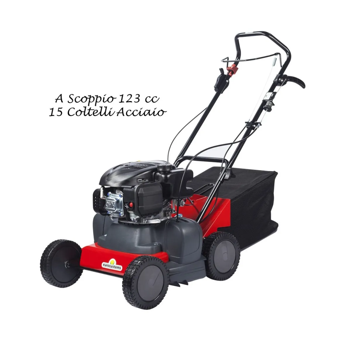 Arieggiatore a Scoppio 123 cc Scarificatore Prato Giardino Rastrello Areatore