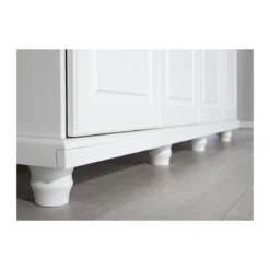 Armadio a 4 Ante Bianco Legno Appendiabiti Mobile Camera Letto Cabina Guardaroba