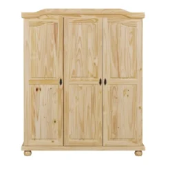 Armadio a 3 Ante in Legno Appendiabiti Mobile Camera da Letto Cabina Guardaroba