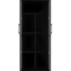 Armadio Alto 68x37x163 cm da Esterno e Interno 3 Ripiani Regolabili