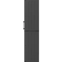 Armadio Alto 68x37x163 cm da Esterno e Interno 3 Ripiani Regolabili