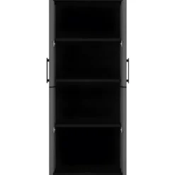 Armadio Alto 68x37x163 cm da Esterno e Interno 3 Ripiani Regolabili