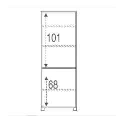 Armadio 180 2 Ante Bianco Mobile con Ripiani da Ufficio Camera Letto Cameretta