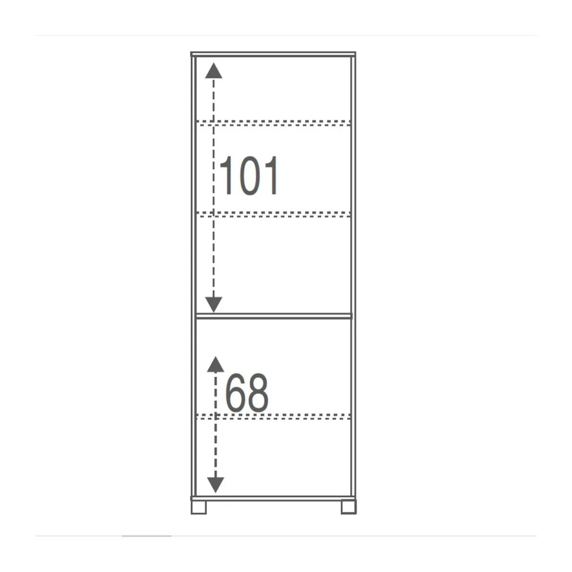Armadio 180 2 Ante Bianco Mobile con Ripiani da Ufficio Camera Letto Cameretta