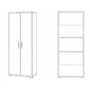 Armadio 2 Ante Noce 180 cm Ufficio Mobile Ripiani Scaffali Cameretta
