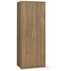 Armadio 2 Ante Noce 180 cm Ufficio Mobile Ripiani Scaffali Cameretta