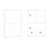 Armadio Bianco Marmo Mobile Credenza Ripiani 4 Ante Soggiorno Ingresso