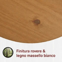 Armadio Camera da Letto 2 Ante 2 Cassetti Pino Massello Bianco Rovere
